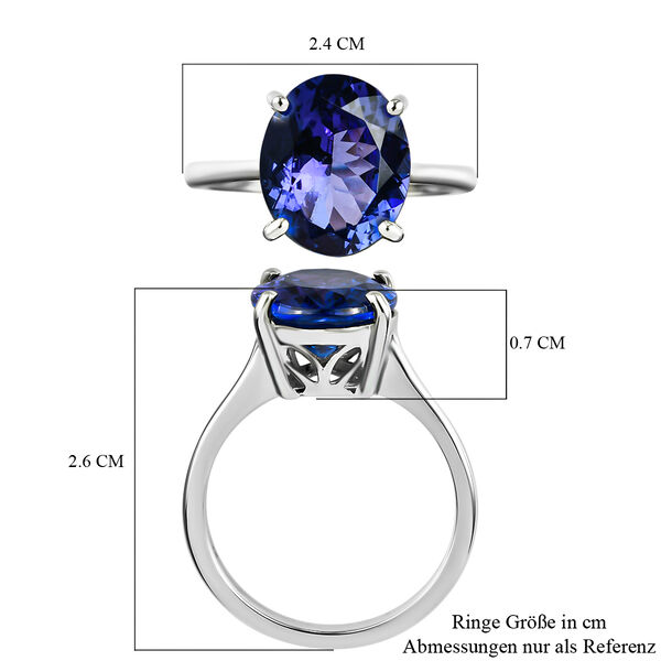 RHAPSODY - AAAA Tansanit Solit&auml;r-Ring, 950 Platin  ca. 5,01 ct image number 6