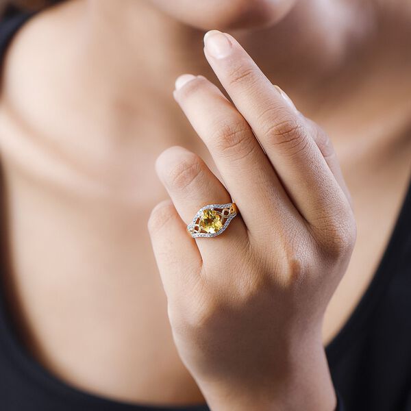 Premium brasilianischer Heliodor und Zirkon-Ring - 1,92 ct. image number 3