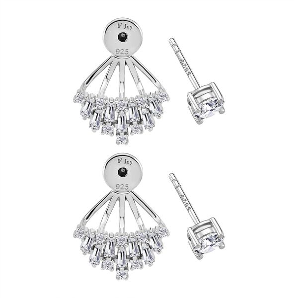 Moissanit Ohrringe 925 Silber rhodiniert ca. 1.59 ct image number 5