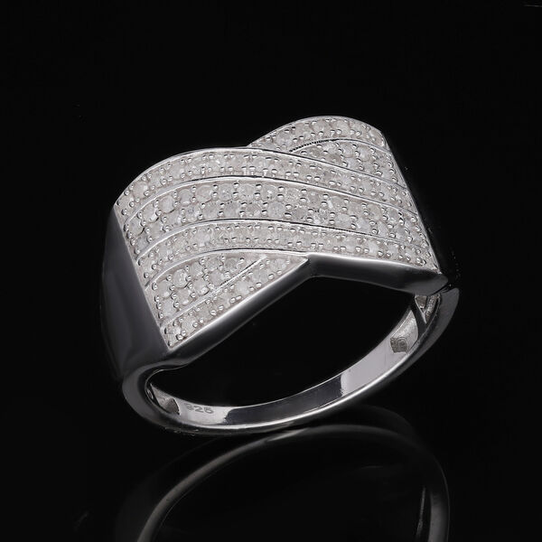 Wei&szlig;er Diamant-Ring - 0,50 ct. image number 2