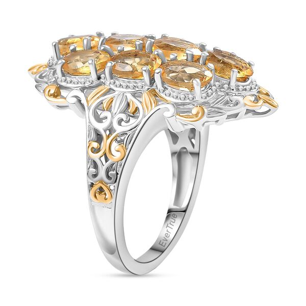 Citrin Ring Messing (Gr&ouml;&szlig;e 20.00) ca. 4,67 ct image number 5