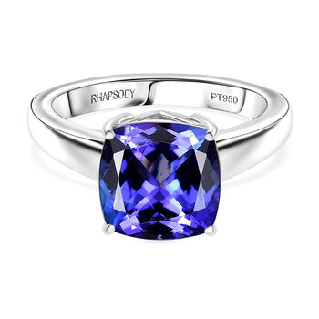 RHAPSODY AAAA Tansanit Ring in 950 Platin - 6,22 ct.