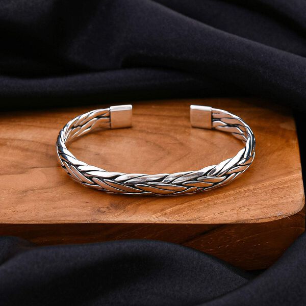 925 Silber Armreif ca. 19 cm ca. 30,70g image number 2