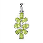 Peridot Anhänger 925 Silber ca. 1,98 ct