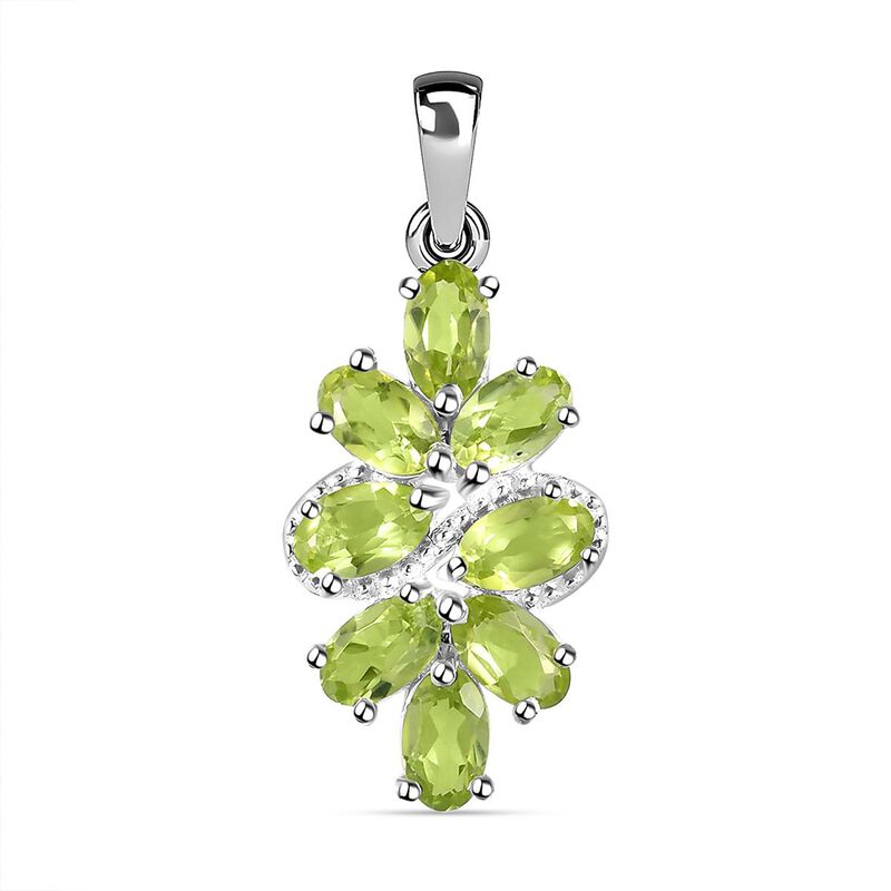 Peridot Anhänger 925 Silber ca. 1,98 ct image number 0