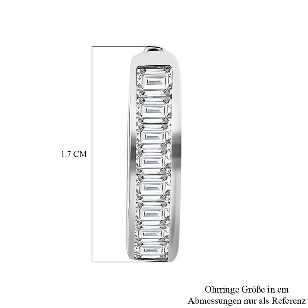 Wei&szlig;e Topas-Creolen - 1,57 ct. image number 4