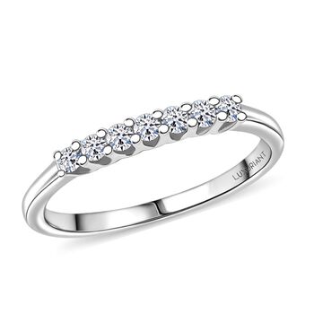 LUXURIANT SI-GH Labor Diamant Ring, 925 Silber rhodiniert - 0,25 ct.