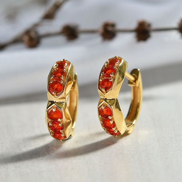 D'Joy AAA Blaze Feueropal Ohrringe - 0,56 ct. image number 2