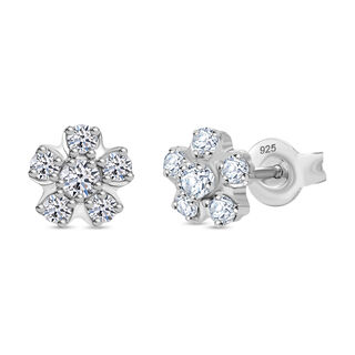 LUXURIANT DIAMOND - Lab Grown Diamant SI-GH Ohrringe 925 Silber platiniert ca. 0,50 ct.