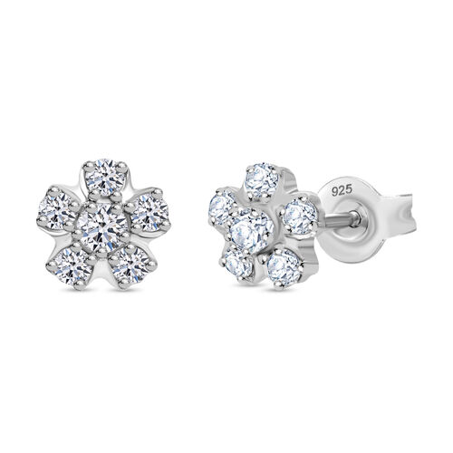 LUXURIANT DIAMOND- SI Labor Diamant Ohrringe, 925 Silber platiniert - 0,50 ct. image number 0