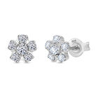 LUXURIANT DIAMOND - Lab Grown Diamant SI-GH Ohrringe 925 Silber platiniert ca. 0,50 ct.