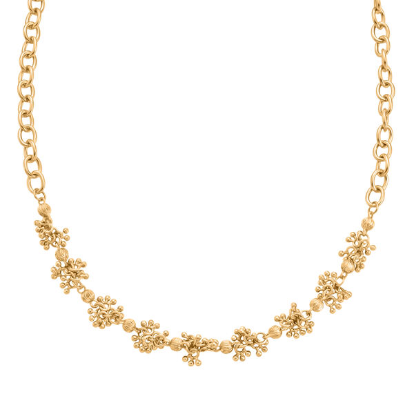 Gelb Halskette ca. 52 cm + 5 cm Extender, ca. 38,50g