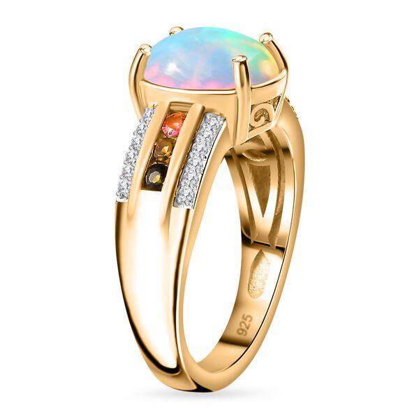 AA &auml;thiopischer Welo Opal, Multi-Turmalin und Zirkon Ring - 2 ct. image number 6