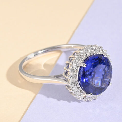 RHAPSODY AAAA Tansanit und VS EF zertifizierter und geprüfter Diamant-Ring - 5 ct. image number 1