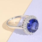 RHAPSODY AAAA Tansanit und weißer Diamant-Ring, VS E-F, zertifiziert und geprüft, 950 Platin  ca. 5,00 ct image number 1