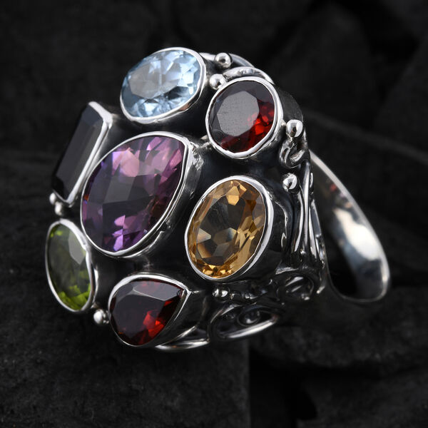 Royal Bali Kollektion - mehrfarbiger Edelstein-Ring - 11,99 ct. image number 1