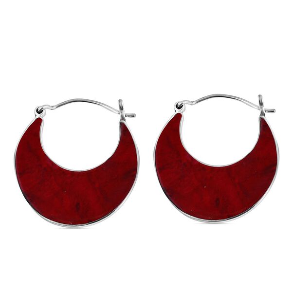 Royal Bali Kollektion - Koralle Creolen image number 3