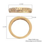 Diamant Band Ring 925 Silber 585 Vergoldet image number 6