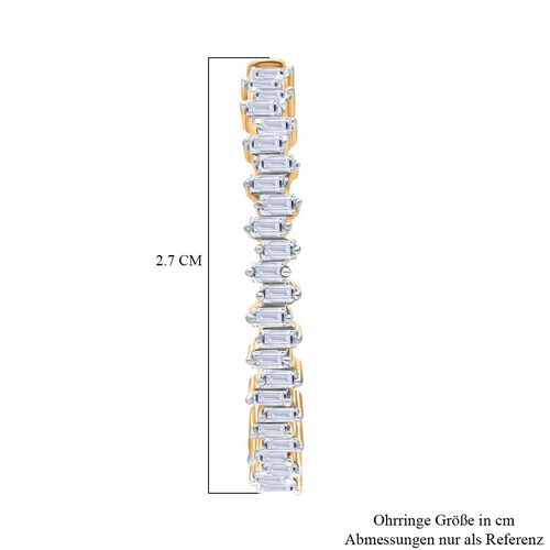 LUXURIANT DIAMOND - Lab Grown Diamant SI Ohrringe 925 Silber 750 Gelbgold Vermeil (10-15 Werktage Lieferzeit) ca. 1.08 ct image number 3