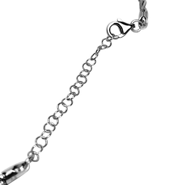 Italienische, gedrehte Omega-Halskette in Silber image number 3