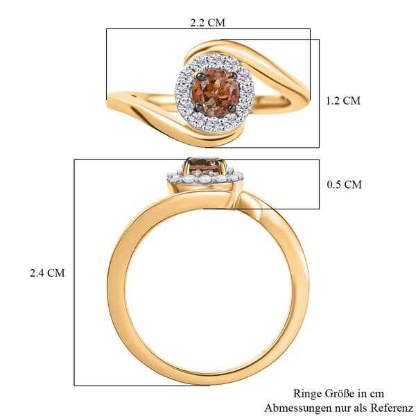 D'Joy AA Andalusit und Zirkon Ring - 0,68 ct image number 7