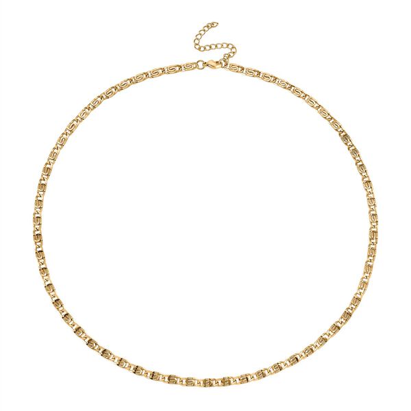 DESIGNER INSPIRIERT - 2er Fancy Ketten Set mit 5 cm Extender, Goldfarben image number 4