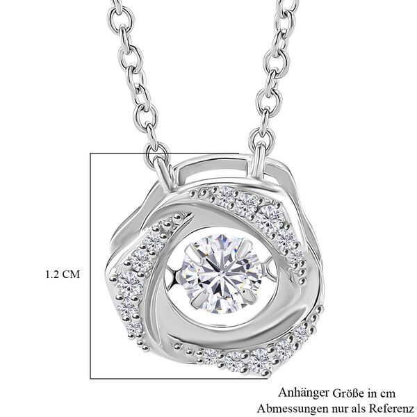 RADIANTA GRA zertifiziert Moissanit (D-VVS) Halskette ca. 45 cm 925 Silber rhodiniert ca. 0.51 ct image number 7