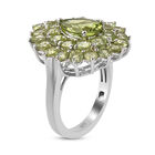 Natürlicher Peridot Ring 925 Silber platiniert  ca. 4,61 ct image number 4