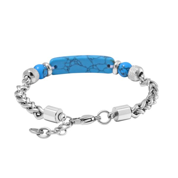 Blaues Howlit-Armband, 18 cm - 25 ct. image number 5