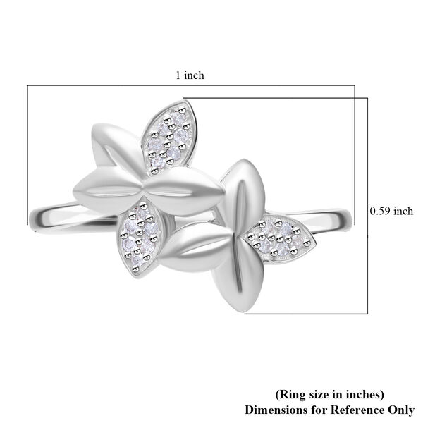 ALLORO Diamant Ring, 925 Silber platiniert image number 3