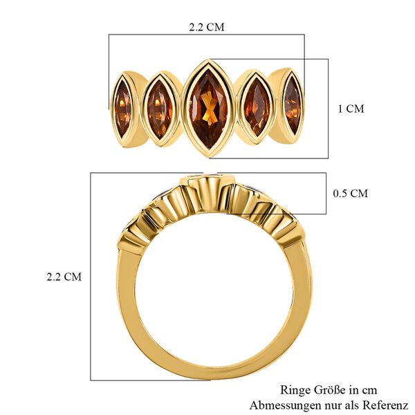 AA Madeira Citrin Ring - 1,36 ct. image number 6