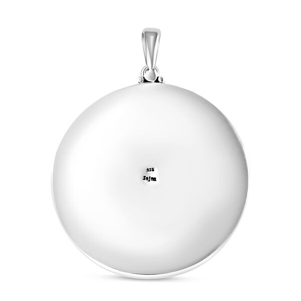 Royal Bali Sajan Silber-Roter Granat, Ox Bone Anh&auml;nger 925 Silber image number 4