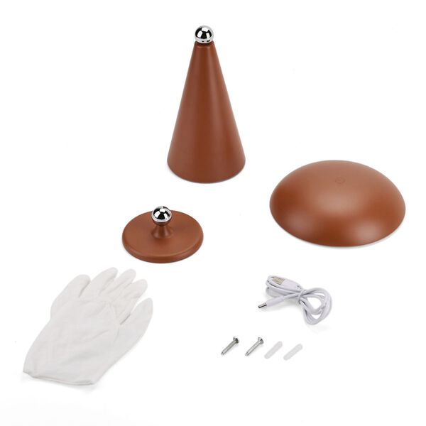 LIVMORE 2-in-1 Magnetische, wiederaufladbare LED-Tisch- und Wandleuchte, 15,5x15,5x21cm, Kaffee image number 8