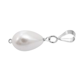 Wei&szlig;e Muschelkernperle Anh&auml;nger - 5 ct.