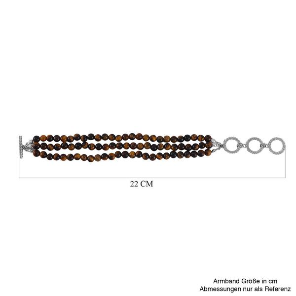 Tigerauge Armband, 18cm - 30 ct. image number 5
