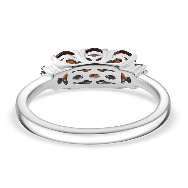 D'Joy AAA Hessonit Granat und roter Diamant Ring - 1,37 ct. image number 5