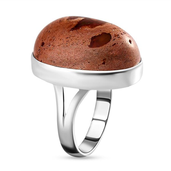 Mutter-des-Feueropals Ring, 925 Silber  ca. 22,80 ct image number 5