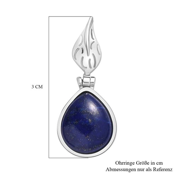Lapislazuli Ohrringe  Edelstahl ca. 11.43 ct image number 5