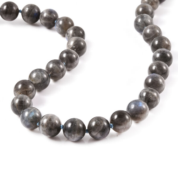 Labradorit Halskette ca. 50 cm lange mit Magnetschloss 925 Silber ca. 322.53 ct image number 4