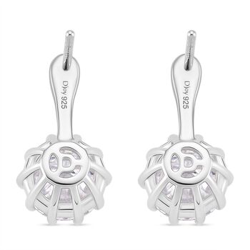 Moissanit Ohrringe 925 Silber rhodiniert ca. 5,16 ct.