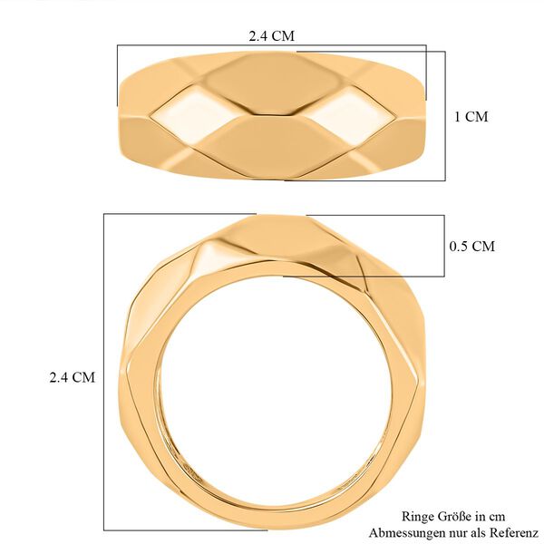 Ring mit Diamantschliff-Muster image number 7