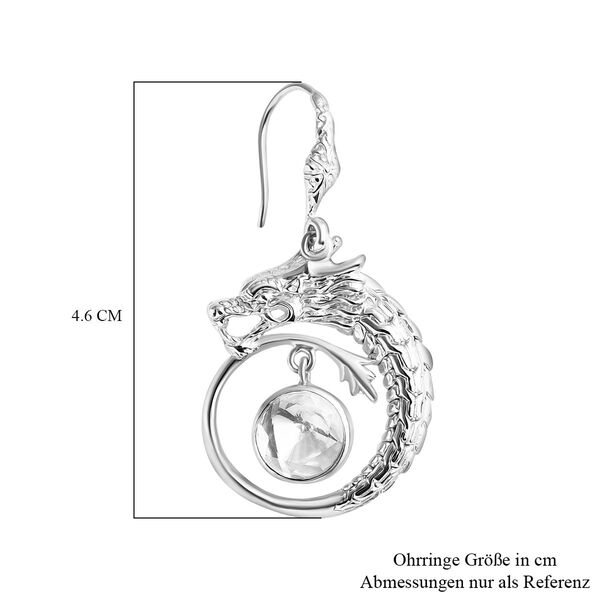 Royal Bali - Moissanit Drachen Ohrringe 925 Silber ca. 1.64 ct image number 4