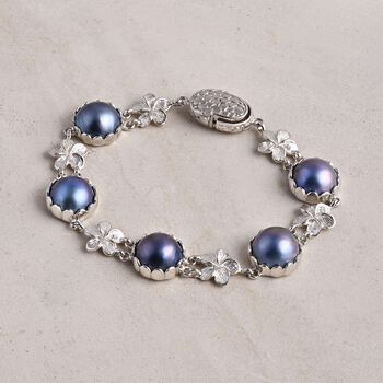 Mabe Perle (8-10 mm) Armband ca. 20 cm 925 Silber