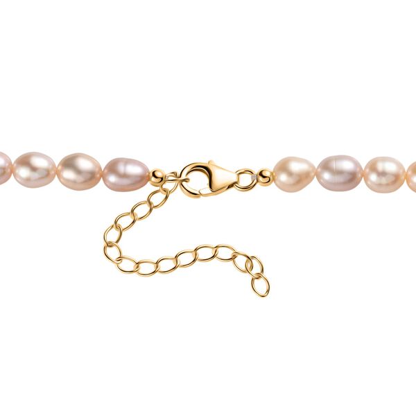 AA mehrfarbige Süßwasserperle 45cm Halskette image number 4