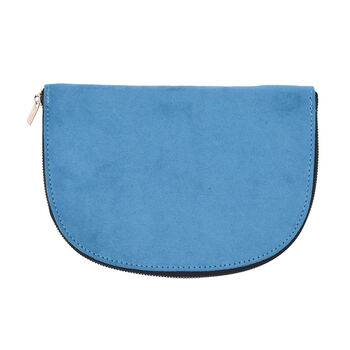 Schmuckm&auml;ppchen mit besticktem Blumenmuster, Blau