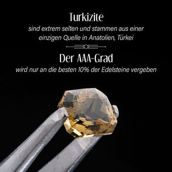 AAA Turkizit-Ohrstecker in 585 Gelbgold - 2,55 ct.