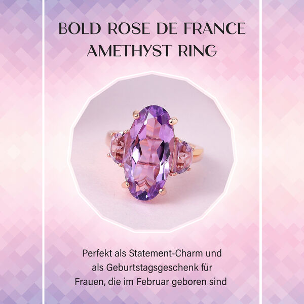 Bold Rose de France Amethyst Ring image number 8