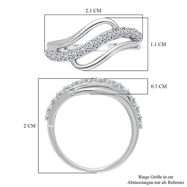 LUXURIANT SGL zertifizierter SI-GH Labor Diamant Ring in 375 Weißgold - 0,50 ct. image number 4