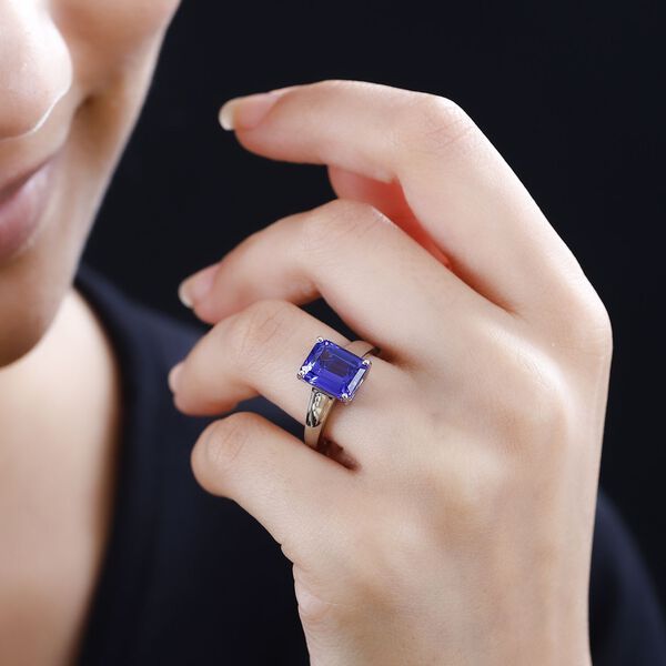 RHAPSODY AAAA Tansanit Ring in 950 Platin - 3,82 ct. image number 9
