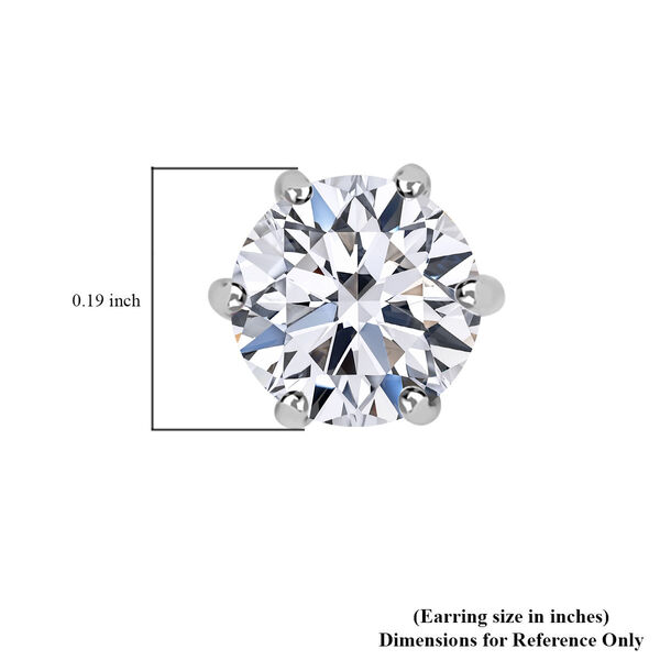 LUXURIANT SI Labor Diamant Ohrringe in 585 Wei&szlig;gold - 1 ct. image number 5